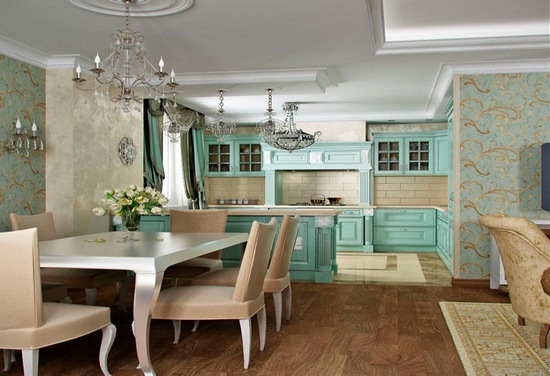 Обои в кухню