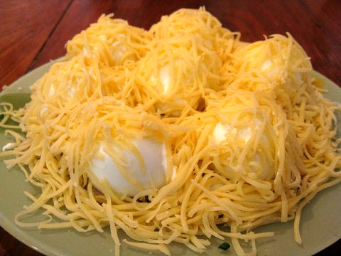 Салат Сугробы с чесноком: рецепт