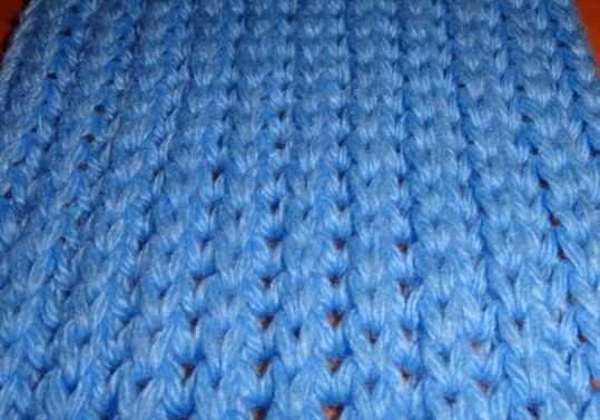 Вязание ложной английской резинки