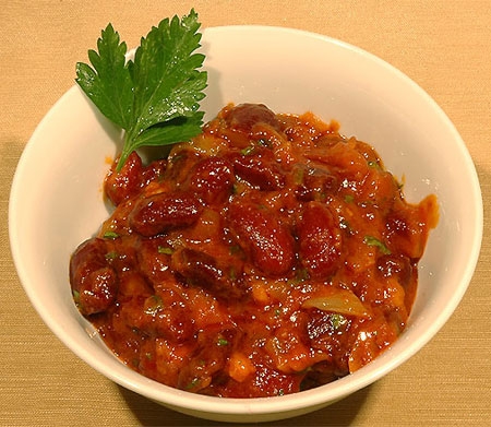 Лобио из консервированной фасоли