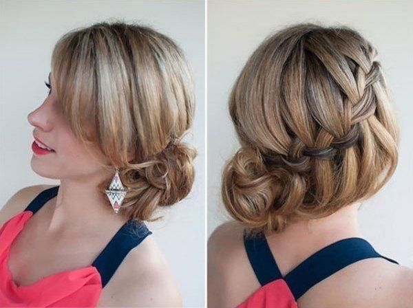 Как сделать французский водопад с пучком?