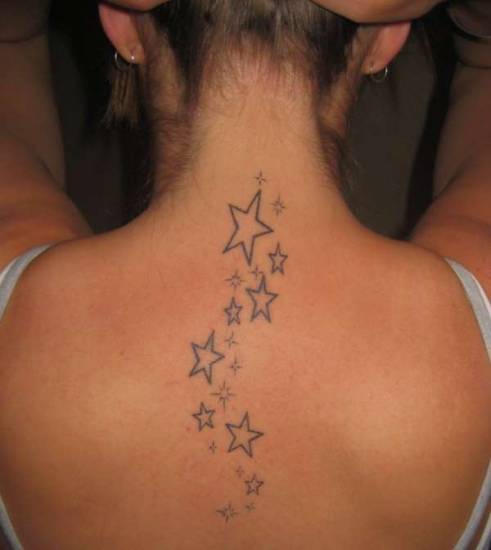 Тату для девушек на спине