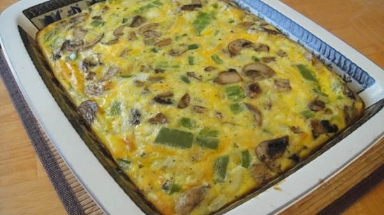 Омлет с грибами