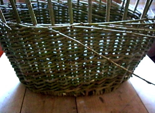 Плетение стенок корзин из лозы для начинающих