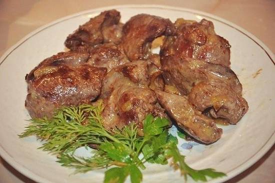 говяжья печень в сметане