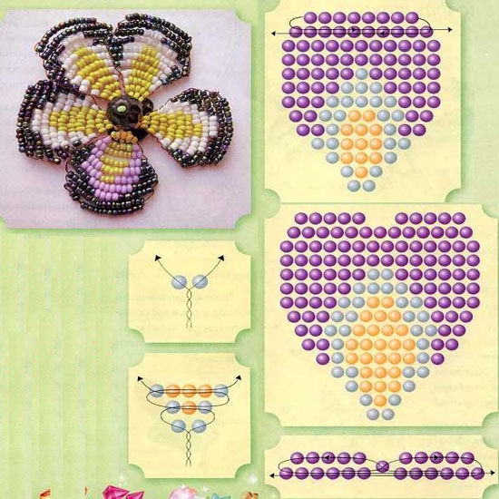 Технология плетения широкого лепестка