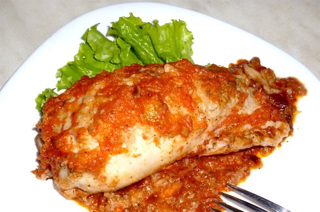 Кальмары, фаршированные грибами: рецепт