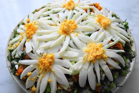Салат Ромашки