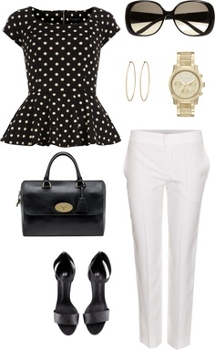 С чем носить белые брюки?