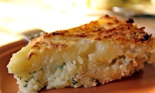 Картофельный пирог с грибами