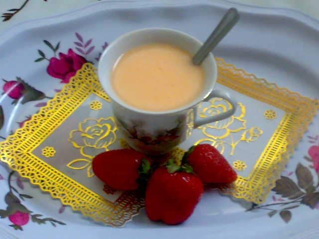 Молочно-карамельный кисель