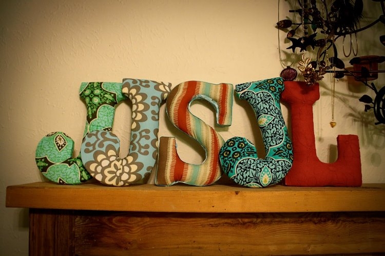 Объемные буквы своими руками