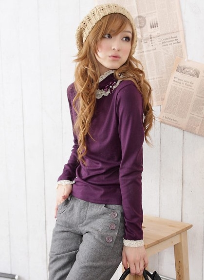 Фиолетовый в одежде