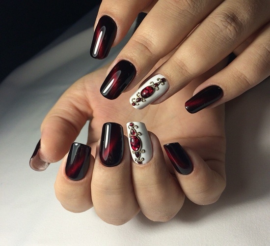 Маникюр Жидкие камни