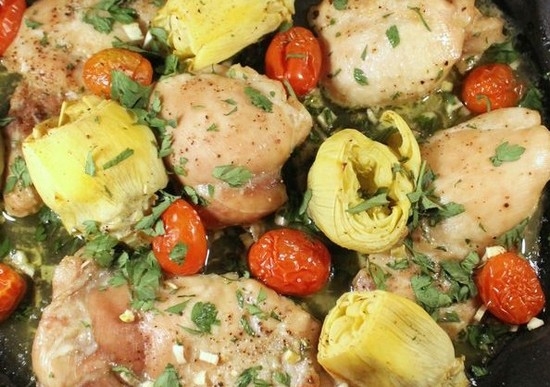 Курица в банке в духовке