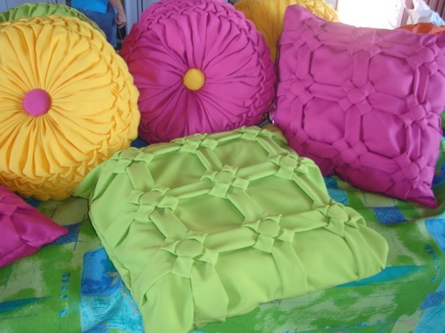 Диванные подушки своими руками: буфы