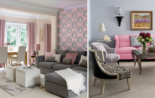 С каким цветом сочетается серый в интерьере?