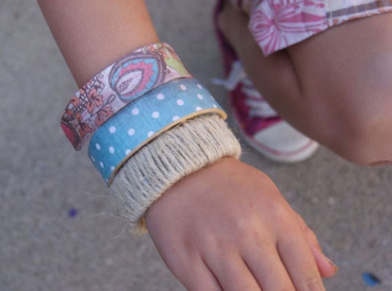 Браслеты из палочек для мороженого