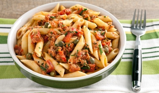 Паста с тунцом на второе быстро и вкусно