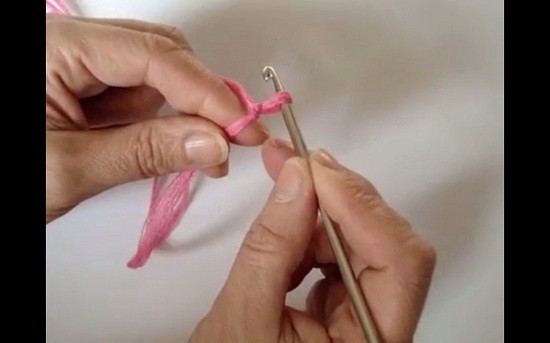 как набрать первую петлю крючком