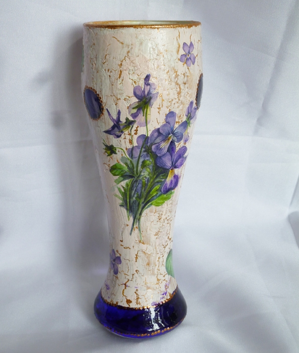 Декупаж вазы: мастер класс