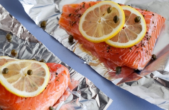 Горбуша, запеченная в духовке в фольге