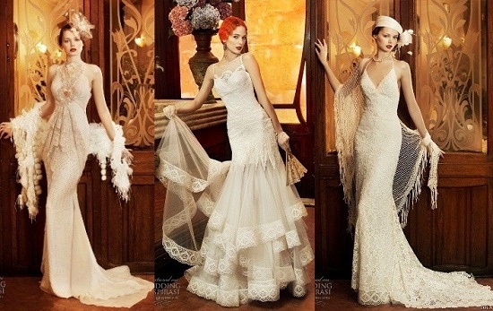 модное платье для винтажной свадьбы