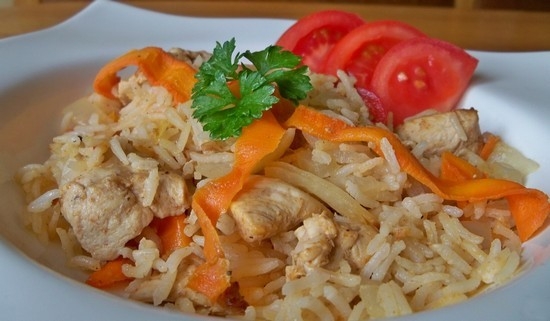 как готовится курица с рисом в мультиварке