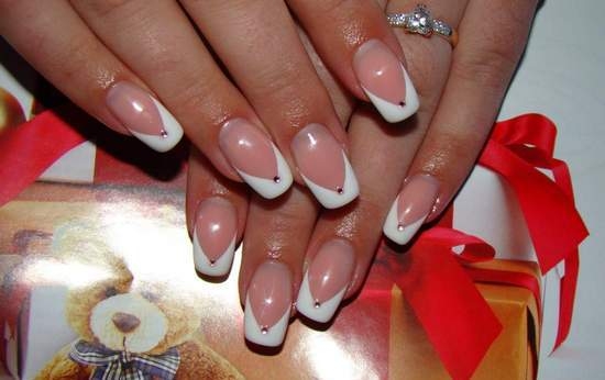 французский маникюр нестандартные формы