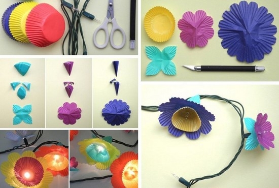 Новогодние гирлянды из бумаги своими руками