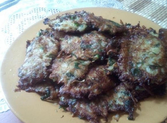 Терунцы с мясом, картошкой и кабачками