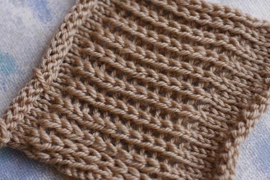Вязание английской резинки спицами 1×1