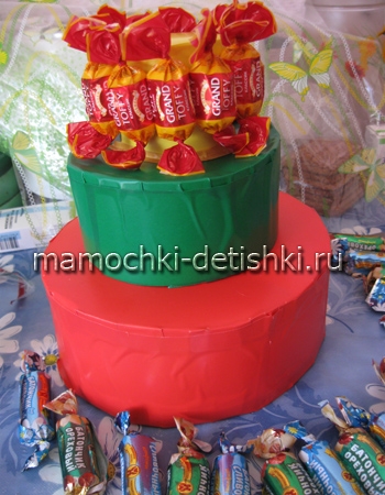 Торт из конфет своими руками: как сделать?