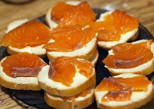 Бутерброды с горбушей