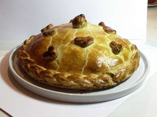 курник с курицей и картошкой