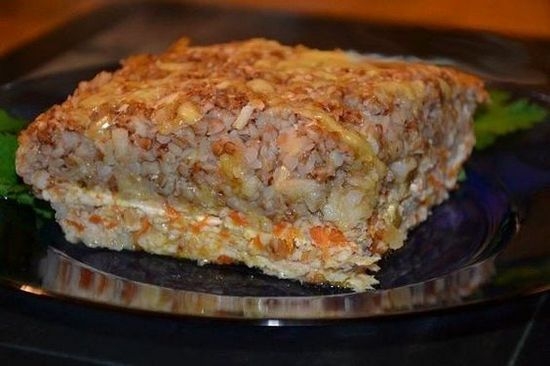 Гречка по-купечески с фаршем